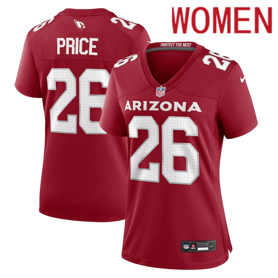 Women Arizona Cardinals #26 Bobby Price Nike Cardinal Team Game NFL Jersey